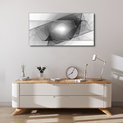 Abstract composition in shades of gray Canvas Wall art