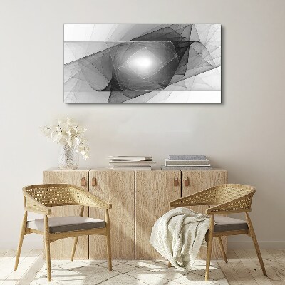 Abstract composition in shades of gray Canvas Wall art