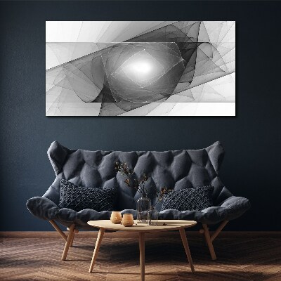 Abstract composition in shades of gray Canvas Wall art