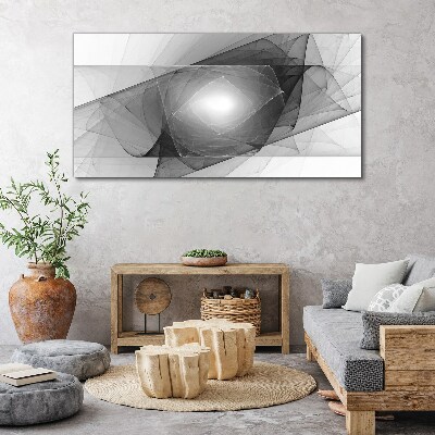 Abstract composition in shades of gray Canvas Wall art