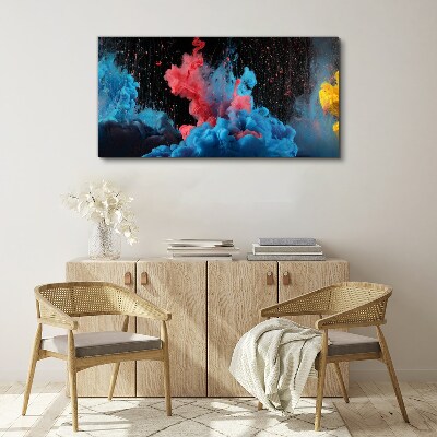 Abstract ink Canvas Wall art