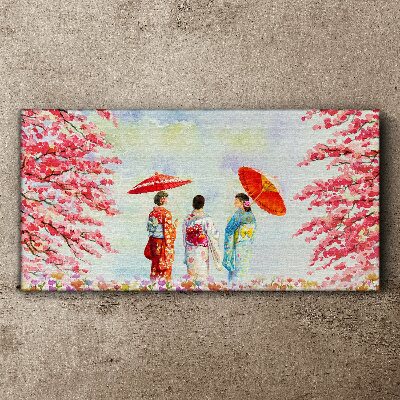 Watercolors tree blossoms Canvas Wall art