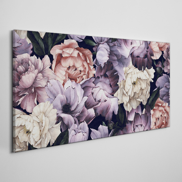 Floral arrangement in pastel shades Canvas Wall art