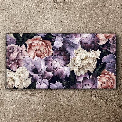 Floral arrangement in pastel shades Canvas Wall art