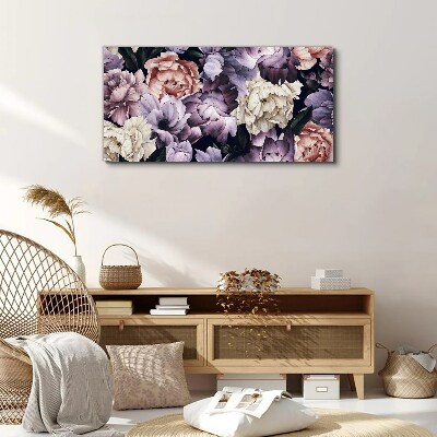 Floral arrangement in pastel shades Canvas Wall art