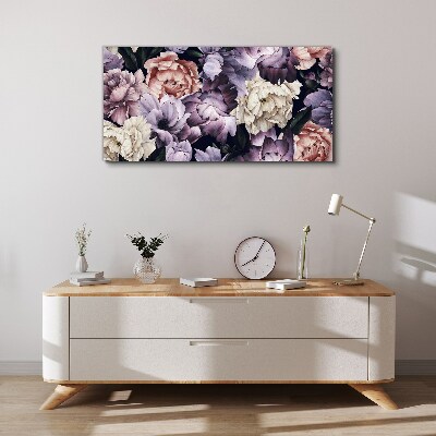Floral arrangement in pastel shades Canvas Wall art