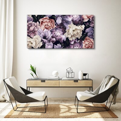 Floral arrangement in pastel shades Canvas Wall art