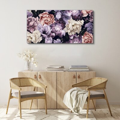 Floral arrangement in pastel shades Canvas Wall art