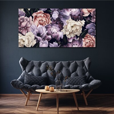Floral arrangement in pastel shades Canvas Wall art