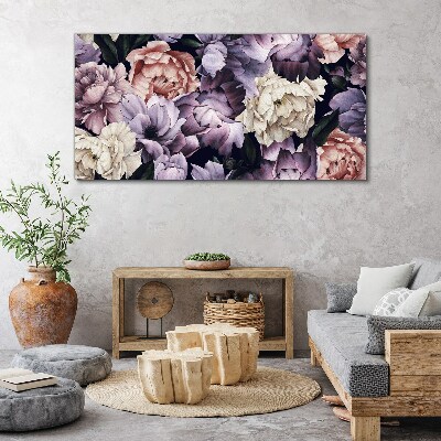 Floral arrangement in pastel shades Canvas Wall art