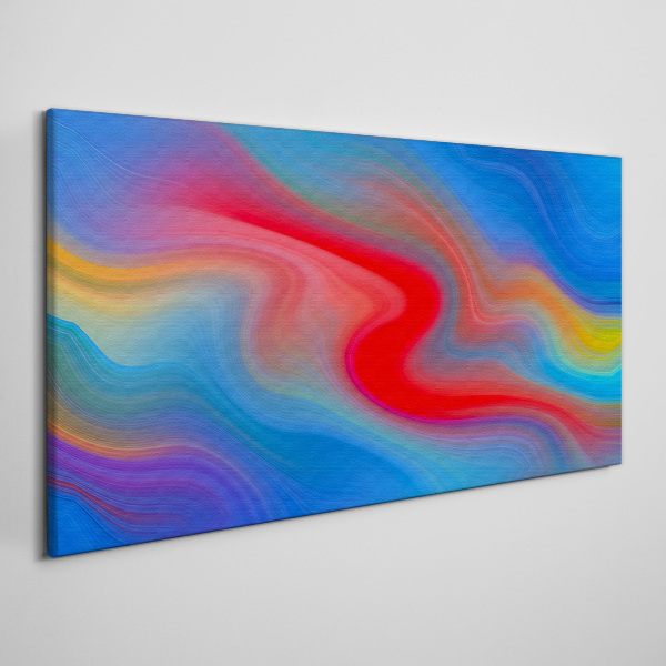 Waves of color in motion Canvas Wall art