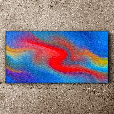 Waves of color in motion Canvas Wall art