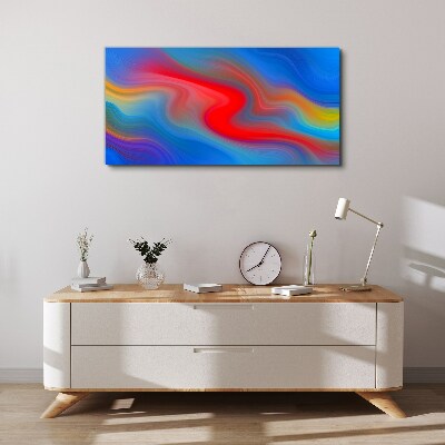Waves of color in motion Canvas Wall art