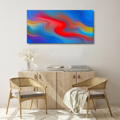 Waves of color in motion Canvas Wall art