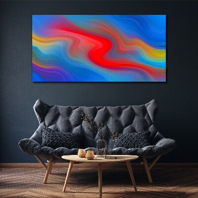 Waves of color in motion Canvas Wall art