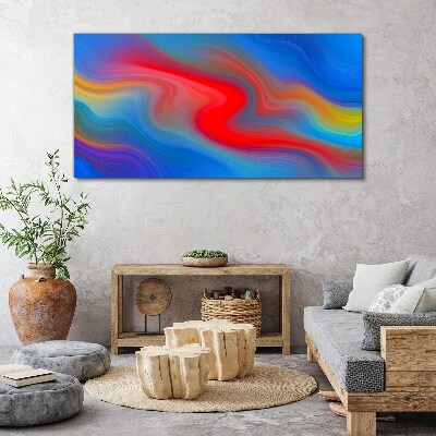 Waves of color in motion Canvas Wall art