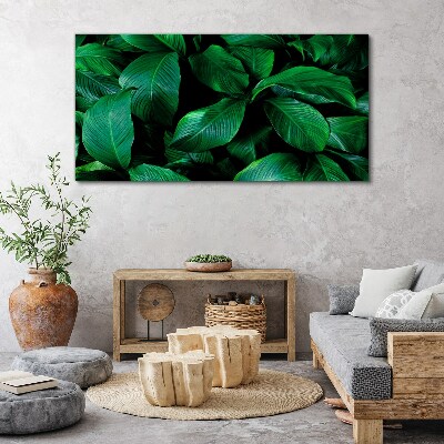 Flower leaves plant Canvas Wall art