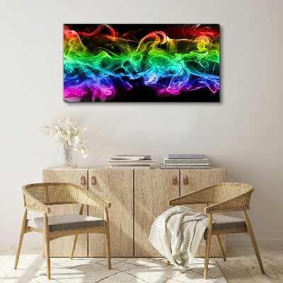 Colorful smoke trails Canvas Wall art