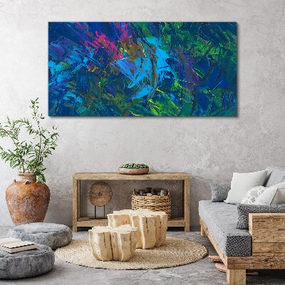 Colorful chaos of abstraction Canvas Wall art