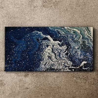 Ocean waves in blue tones Canvas Wall art