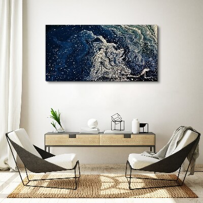 Ocean waves in blue tones Canvas Wall art