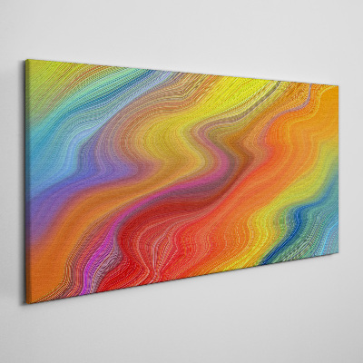 A wave of colors in motion Canvas Wall art