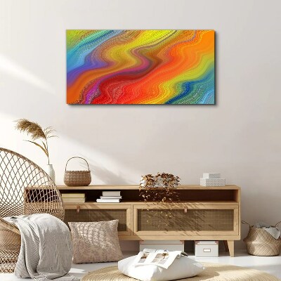 A wave of colors in motion Canvas Wall art