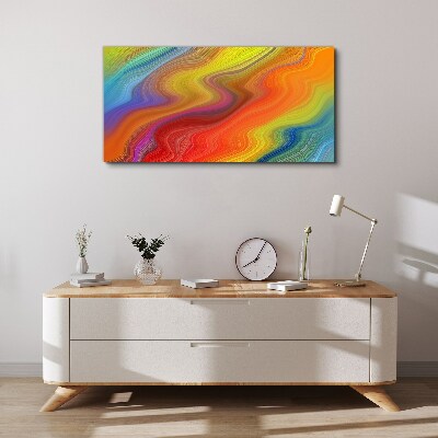 A wave of colors in motion Canvas Wall art