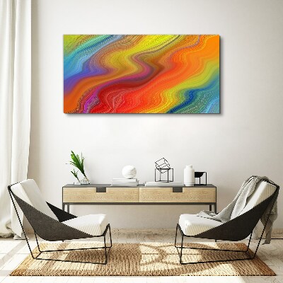 A wave of colors in motion Canvas Wall art