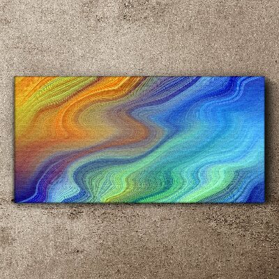Waves of color in motion Canvas Wall art