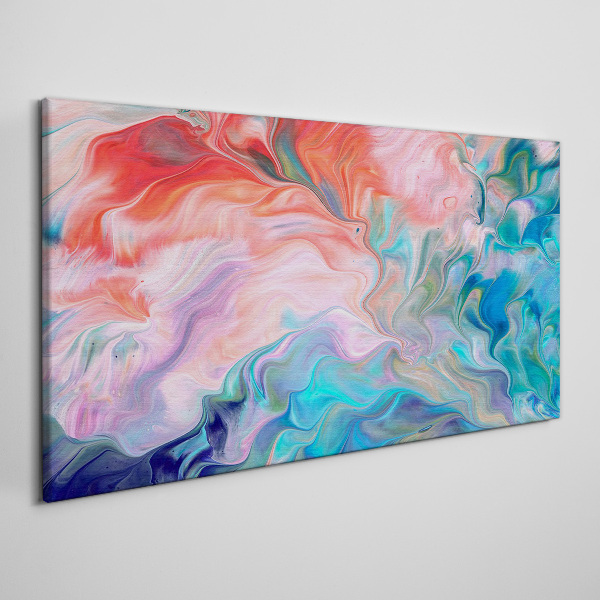 Oceanic Color Swirls Canvas Wall art