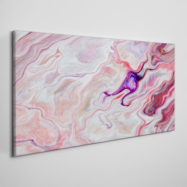 Pink waves of abstraction Canvas Wall art