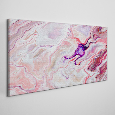 Pink waves of abstraction Canvas Wall art