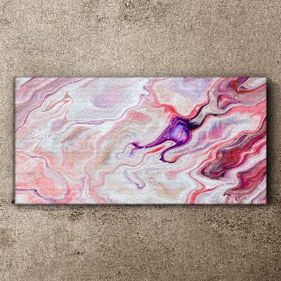 Pink waves of abstraction Canvas Wall art
