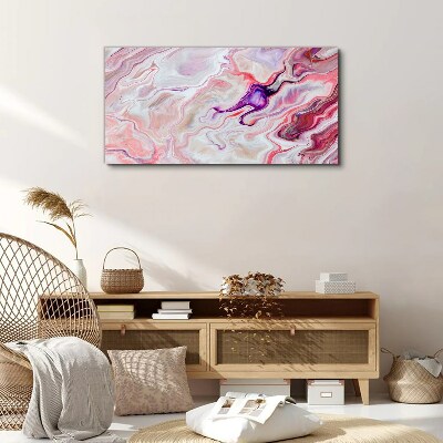 Pink waves of abstraction Canvas Wall art