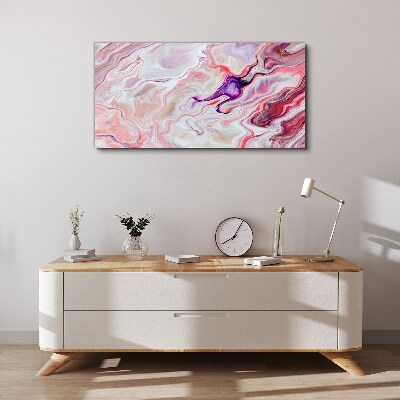 Pink waves of abstraction Canvas Wall art