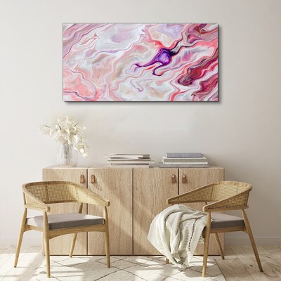 Pink waves of abstraction Canvas Wall art