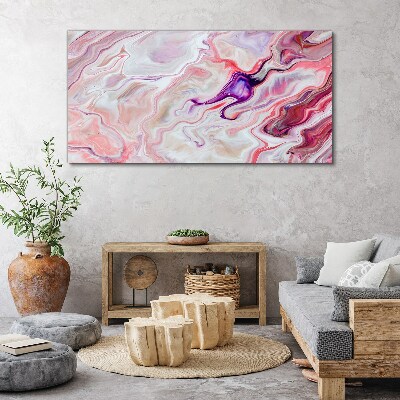 Pink waves of abstraction Canvas Wall art