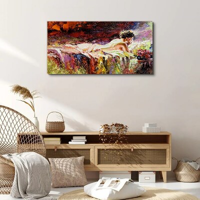 Intimacy in color Canvas Wall art