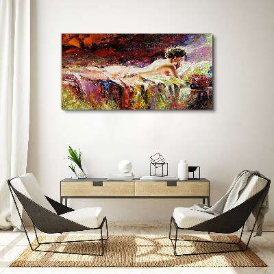 Intimacy in color Canvas Wall art