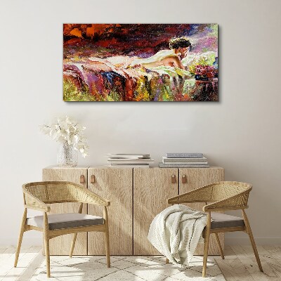 Intimacy in color Canvas Wall art