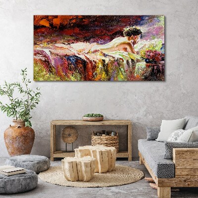Intimacy in color Canvas Wall art