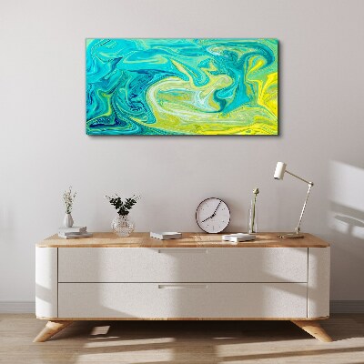 Ocean swirls of colors Canvas Wall art
