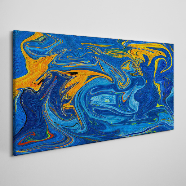Oceanic Swirls of Color Canvas Wall art