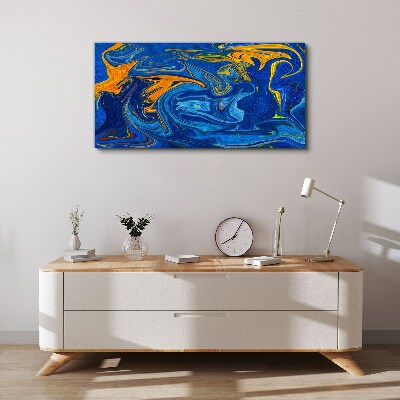 Oceanic Swirls of Color Canvas Wall art