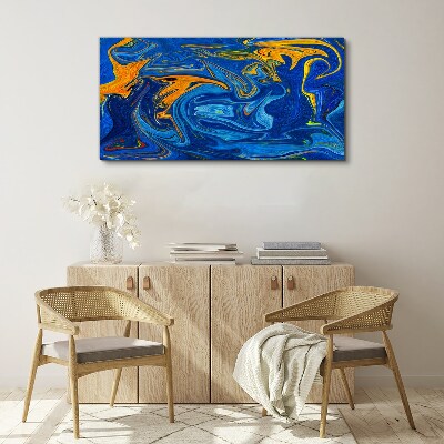 Oceanic Swirls of Color Canvas Wall art