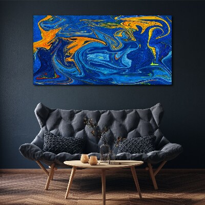 Oceanic Swirls of Color Canvas Wall art
