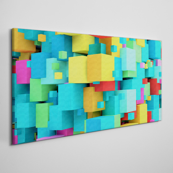 Abstract cubes Canvas Wall art