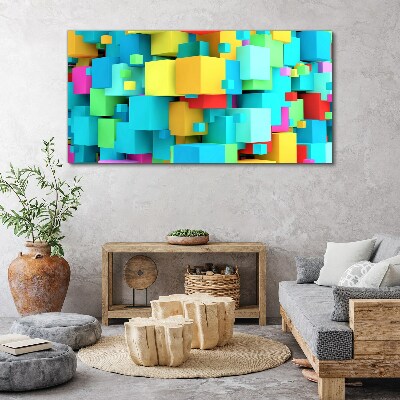 Abstract cubes Canvas Wall art