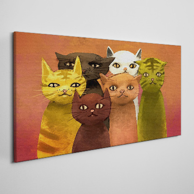 Abstraction animals cats Canvas Wall art